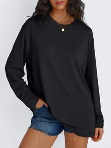 Camisetas transpirables de bajo precio para mujer, camisetas de manga larga para adultos para mujer, disponibles en Stock, nueva calidad Premium - Product Image 4