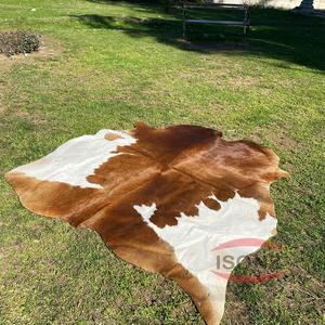 Cheveux bruns sur des tapis en peau de vache avec motif fini pour la décoration de chaussures de sac à main de ceinture de vêtements personnalisés - Product Image 2