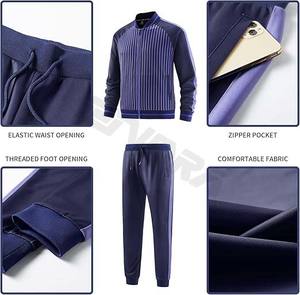 Trajes de chándal con cremallera completa y Jersey de talla XXL unisex, conjuntos transpirables y resistentes al viento con estampado polar de invierno - Product Image 5