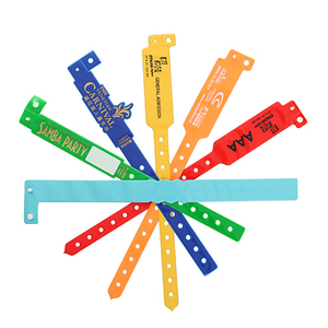 Tùy Chỉnh Dành cho người lớn PVC dây đeo cổ tay trực tiếp nhiệt mã vạch QR mã có thể in dùng một lần thiết kế - Product Image 2