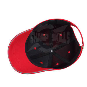 หมวกเบสบอลคุณภาพสูงแบบสปอร์ตทำจากผ้าฝ้ายคุณภาพสูงวัสดุเนื้อผ้าเรียบใช้ทั่วไปโลโก้ตามสั่ง - Product Image 4