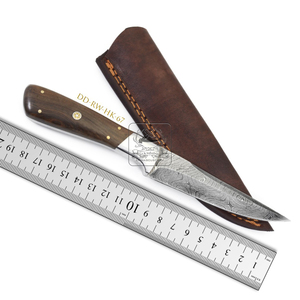 มีดพก DD-RW-HK-66เหล็กดามัสกัสแบบปรับแต่งได้ปลอกหนังชิงชัน192ชั้นแกะสลักด้วยเลเซอร์ทำด้วยมือ - Product Image 2