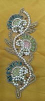 Fournisseur indien : Patchs thermocollants en chenille brodés à la main avec perles, les plus vendus, pour robes de soirée décoratives