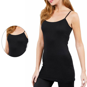 เสื้อกล้ามผู้หญิงยอดนิยมสไตล์กล้ามเนื้อและลำลองสีทึบดีไซน์เป็นเอกลักษณ์มาใหม่จากผู้ผลิต - Product Image 1