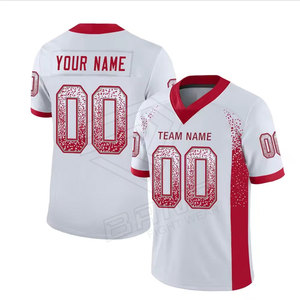 Maillot de football américain authentique personnalisé en mesh pour adultes, unisexe, grandes tailles, été, manches courtes, respirant, anti-humidité - Product Image 2