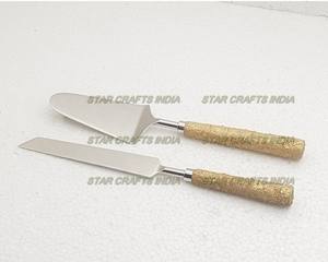 Nouveau cadeau de noël et dessert de fête de mariage couteau de mariage en acier inoxydable et résine et ensemble serveur de gâteau pour le bureau et la maison - Product Image 5