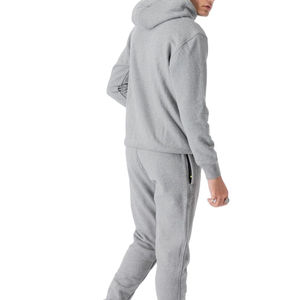 Chándal sólido gris a la moda para hombre, chándal con logotipo personalizado, ropa de entrenamiento, chándales de nailon personalizados para hombre - Product Image 1