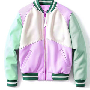 Vente en gros de nouvelles vestes de vol en denim vintage personnalisées de couleur unie pour hommes à la mode veste de conception de bombardier universitaire extérieur - Product Image 3