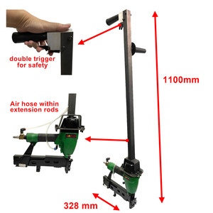 APLUS 92/40MA, 18GA 19-40MM, couronne de 8.7MM, pistolet d'agrafage à air long chargeur à chargement supérieur avec poignée d'extension - Product Image 2