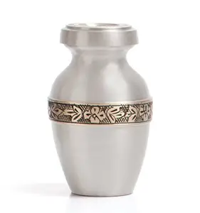 Urnes à jetons décoratives de Style moderne, produits funérailles en laiton, pour cendres humaines, fournitures de crémation en inde - Product Image 1