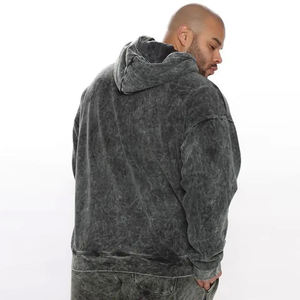 Pantalones de retazos desgastados con bordado personalizado de alta calidad, pantalones de chándal con capucha para hombre, chándales acampanados con lavado ácido - Product Image 6