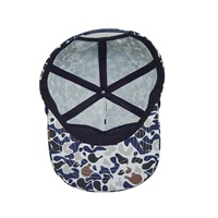 Casquettes Snapback Camouflage à Visière Plate avec Cordon, Patch en Cuir, Logo Avant, Multicolores, Unisexe, Performance, Extérieur, Fête, Voyage, Pêche