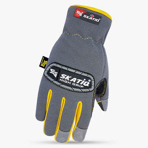 Guantes utilitarios avanzados originales SKATIQ 100% de piel de cabra, impermeables, antideslizantes, con protección TPR, para nudillos, máquina - Product Image 6