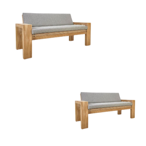 Juegos de sofás de exterior de estilo moderno, los muebles de jardín más populares para patio y Hotel, madera de teca lista para la venta al por mayor - Product Image 2