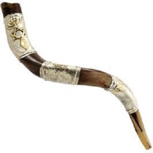 Shofar de cuerno de oveja Natural superventas para soplar y propósito religioso Shofar kosher de tamaño personalizado Cuerno Kudu pulido - Product Image 5