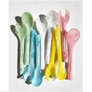ช้อนตักสลัดทำด้วยมือทำจากเรซิ่นสำหรับเสิร์ฟสลัด - Product Image 2