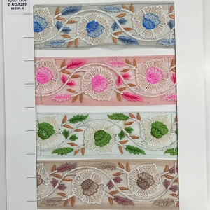 Encaje bordado Premium con patrón Floral elegante para la decoración textil del hogar para el estilo de negocios para bolsos ropa zapatos regalos - Product Image 1