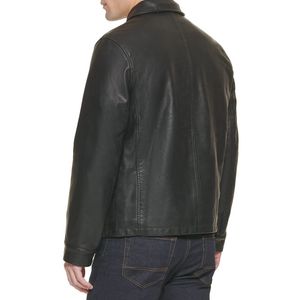 Plus-size Authentic Casual Sport Genuine Leather Flight Suit <b>Jacket</b> <b>Men</b> Lapel <b>Sheepskin</b> French Lambskin Varsity <b>jacket</b> for <b>men</b> - Product Image 5