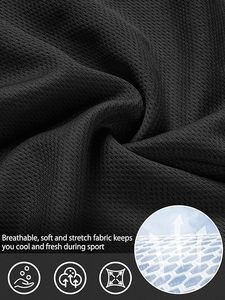 Pantalones cortos de malla satinada de algodón 100%, Joggers sólidos, Fitness, entrenamiento atlético, gimnasio, estilo Formal con impresión Digital - Product Image 6