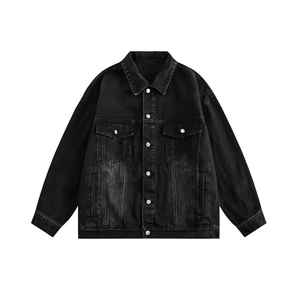 Veste en jean décontractée pour homme de qualité supérieure, avec logo personnalisé, bouton, tissu respirant, style hip-hop OEM pour garçons et hommes - Product Image 6