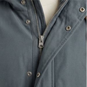 Vestes parka pour hommes sur mesure OEM, vente en gros, manteaux utilitaires à capuche vierges, rembourrage en coton, thermique, chaud, hiver, extérieur - Product Image 4
