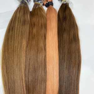 Pelo vietnamita a granel virgen Técnica eslava humana real Procesamiento ruso Textura recta brillante Listo para enviar Fábrica de exportación - Product Image 4