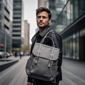 กระเป๋าเป้สะพายหลังหนัง PU กระเป๋าหลายช่องกระเป๋าแล็ปท็อปกระเป๋าเป้สะพายหลังกันน้ำจุของได้มากกระเป๋าเป้หนังขายส่ง - Product Image 2