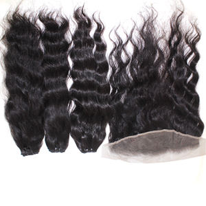 Qualité supérieure 13x4 13x6 Transparent Frontal Perruque de cheveux brésiliens bruts Loose Natural Wave Style Bundles de cheveux humains Frontal - Product Image 3