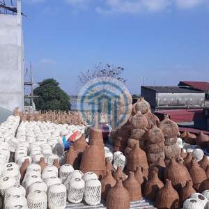 Sustainable Wicker <b>Rattan</b> Lampshade Wavy Edge Natural Color Handwoven <b>Pendant</b> <b>Light</b> Wholesale For Hotel Resort And Project Use - Product Image 6