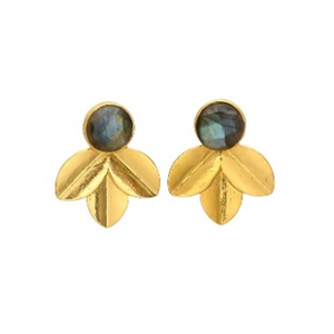 Boucles d'oreilles en argent Sterling 925 avec pierres précieuses Labradorite, nouvelle collection - Product Image 1