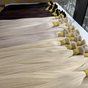 Precio de fábrica Extensiones de cabello a granel Cabello vietnamita Double Drown 100 gramos Colores oscuros 8 pulgadas - Product Image 1