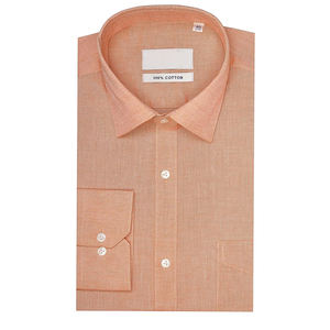 100% Premium coton Chambray formel hommes chemise habillée écologique respirant coupe ajustée décontracté grande taille paquet unique - Product Image 1