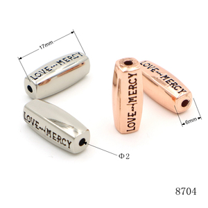 <strong>Custom</strong> Logo Charms <strong>Supplies</strong> for 2025 Styles Bulk Enamel Gold Filled Spacer Beads for Hair Braids <strong>Jewelry</strong> Crafting Loose Metals - Product Image 2