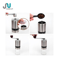 Ensemble cadeau d'entreprise, kit moulin à café |   Bouilloire à col de cygne en acier inoxydable portable avec balance et thermomètre pour voyage |