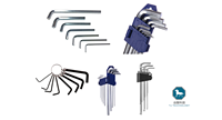Accessoires de quincaillerie industrielle métriques, clé Allen en L, clé hexagonale, acier/plastique, garantie de 3 ans pour la quincaillerie