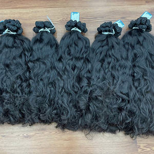 100% extensiones de cabello virgen vietnamita de alta calidad Natural doble dibujado Super doble cabello natural WAV trama Color Natural - Product Image 6