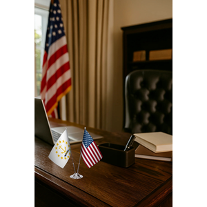 Rhode <b>Island</b> United States Custom 3x5ft Polyester Pennant Flag Ensemble Digital Printing Aluminum Flagpole for Office Display - Product Image 3