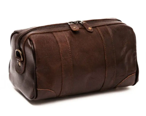 Neceser de cuero personalizado, neceser impermeable de cuero genuino, Neceser de maquillaje - Product Image 5