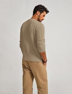 Suéteres de Punto para Hombre, de Alta Calidad, Mezcla de Poliéster/Algodón, Transpirables, Antipilling, Tallas Grandes - Product Image 3