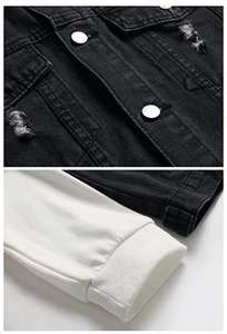 Veste en jean pour hommes de qualité supérieure avec patch cousu OEM personnalisé veste en jean personnalisable à capuche en coton respirant vente en gros - Product Image 5