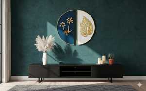 Arte Mural Metálico Moderno de Lujo, Diseño Abstracto, Decoración Elegante para el Hogar, Sala de Estar, Dormitorio, Oficina, Escultura de Pared Única - Product Image 4