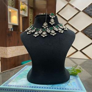 Attractive High Quality stone Design Gold Plated <b>Kundan</b> Necklace Set Earrings for Women Designer <b>Jewelry</b> for Wedding Wear - Product Image 1