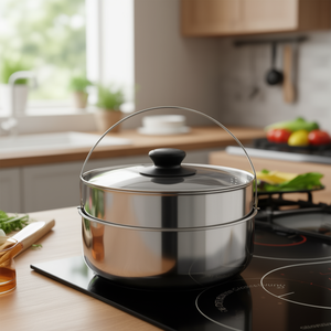 Cesta para cocinar al vapor Inox (22cm) para olla de 7 litros Cromo brillante 010920260407 - Product Image 3
