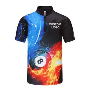 Haute Qualité Sublimation Impression Personnalisé Jersey Homme Polo T-shirts Billard Équipe Billard Sublimation de colorant personnalisé chemises de piscine - Product Image 5