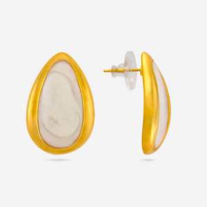 Trendy Religious Stud Earrings 193090 Water Drop Shape Bezel Setting with Copper Zinc Alloy Alloy Main Material for Parties - Product Image 4