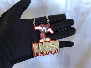 Collana con Ciondolo Personalizzato a Forma di Gatto con Nome in Acciaio Inossidabile Dorato e Zirconi Cubici Gioielli alla Moda per Bambine Regalo - Product Image 2