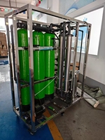 Système de Purification d'Eau par Osmose Inverse à Cinq Étapes en Fibre de Verre 500ph, Machine de Remplissage de Sacs, Lagos Nigéria, Capacité de Mélange de 500 Litres