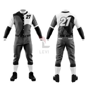 Conjunto de uniformes deportivos personalizables OEM Jersey sublimado transpirable con pantalones para béisbol Nombre personalizado y logotipo incluidos - Product Image 1