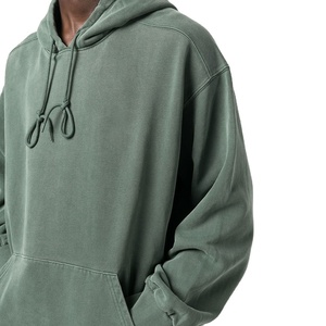 Sweat à capuche personnalisé 2026 pour homme, 100 % coton, coupe oversize, en molleton, hiver, séchage rapide, respirant - Product Image 3