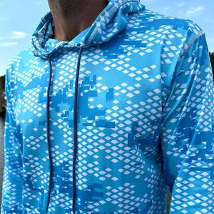 Camiseta de Pesca de Manga Larga Ligera con Sublimación Personalizada, Sudadera con Capucha de Alto Rendimiento que Absorbe la Humedad, Camuflaje, Talla Grande, Resistente a los Rayos UV - Product Image 5